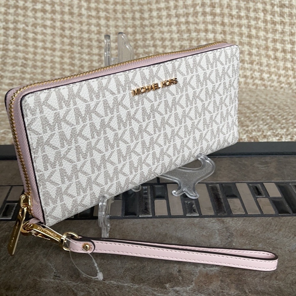 Michael Kors Jet Set Travel Large Travel CONTINENTAL Wristlet-Wallet - Picture 14 of 16